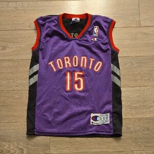Vintage Champion Purple Toronto Raptors Vince Carter Jersey